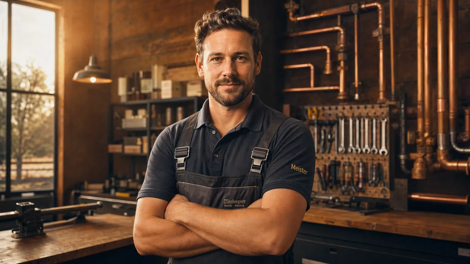 Handwerksmeister in der Werkstatt