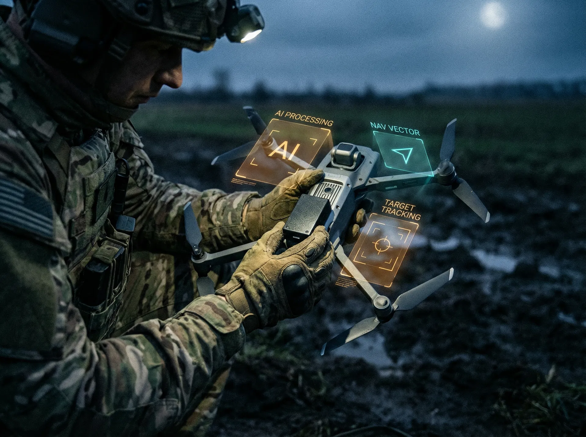 Edge AI drone augmentation