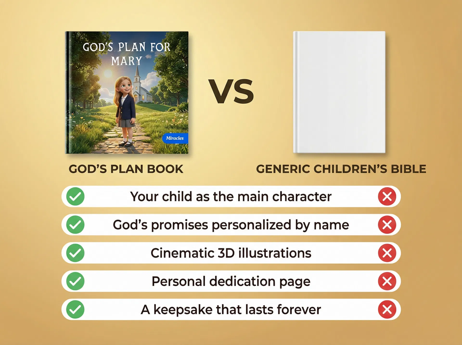 God's Plan book vs generic children's bible comparison