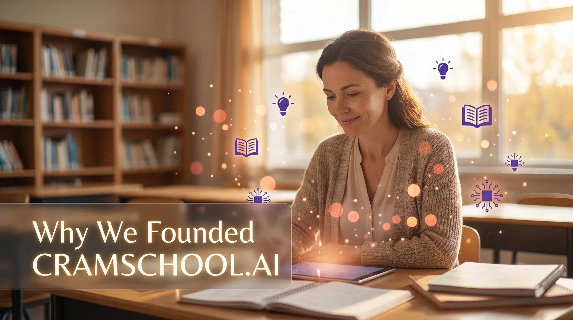 為什麼我們創立 CRAMSCHOOL.AI？寫給每一位在教育路上努力的老師