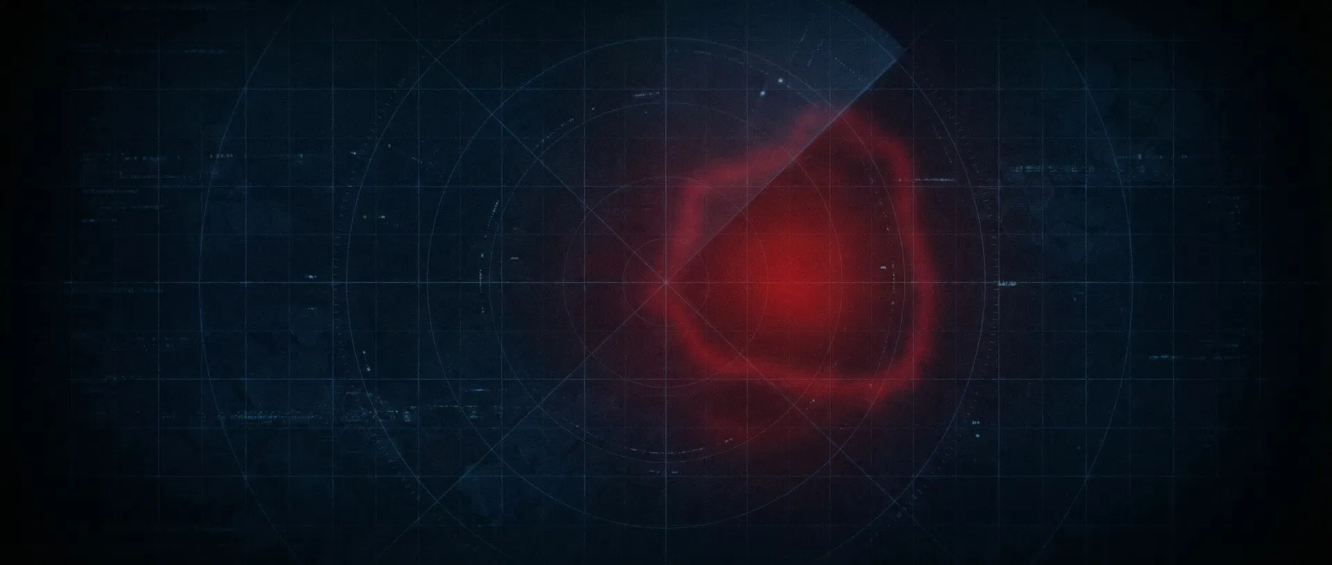 Dunkle Radar-Textur als Hintergrund der Risiko-Analyse