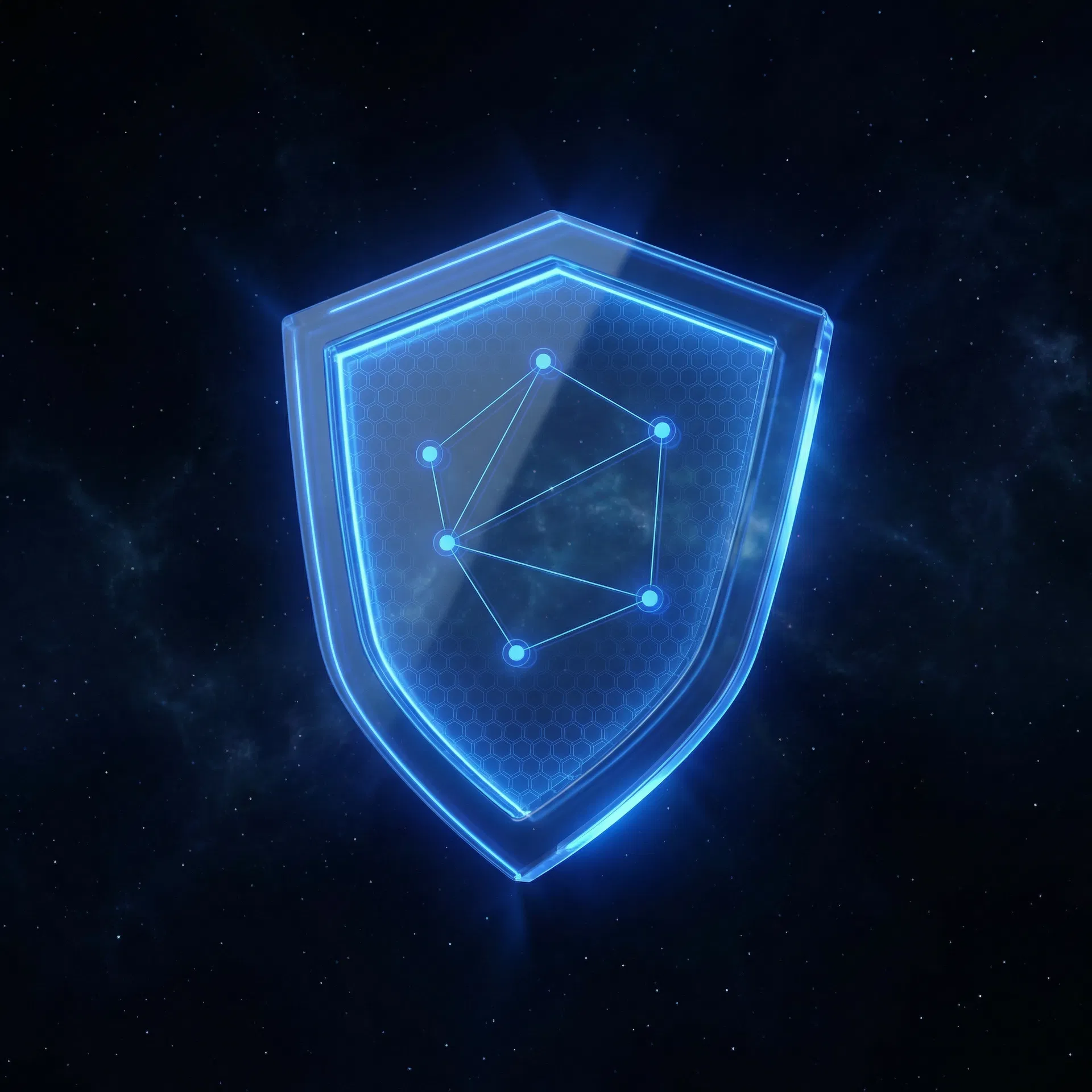 Blaulicht-Schutzschild