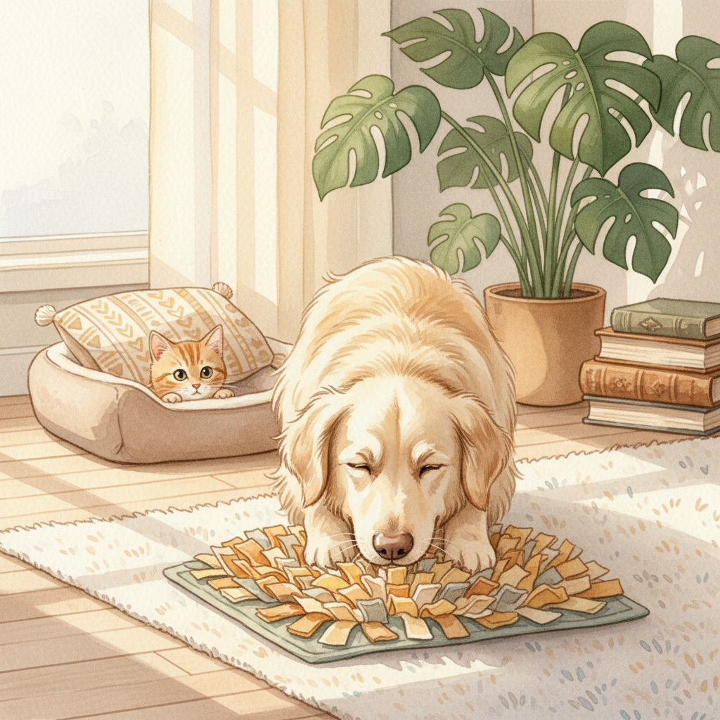 狗狗嗅覺遊戲：大腦開發的秘密武器！