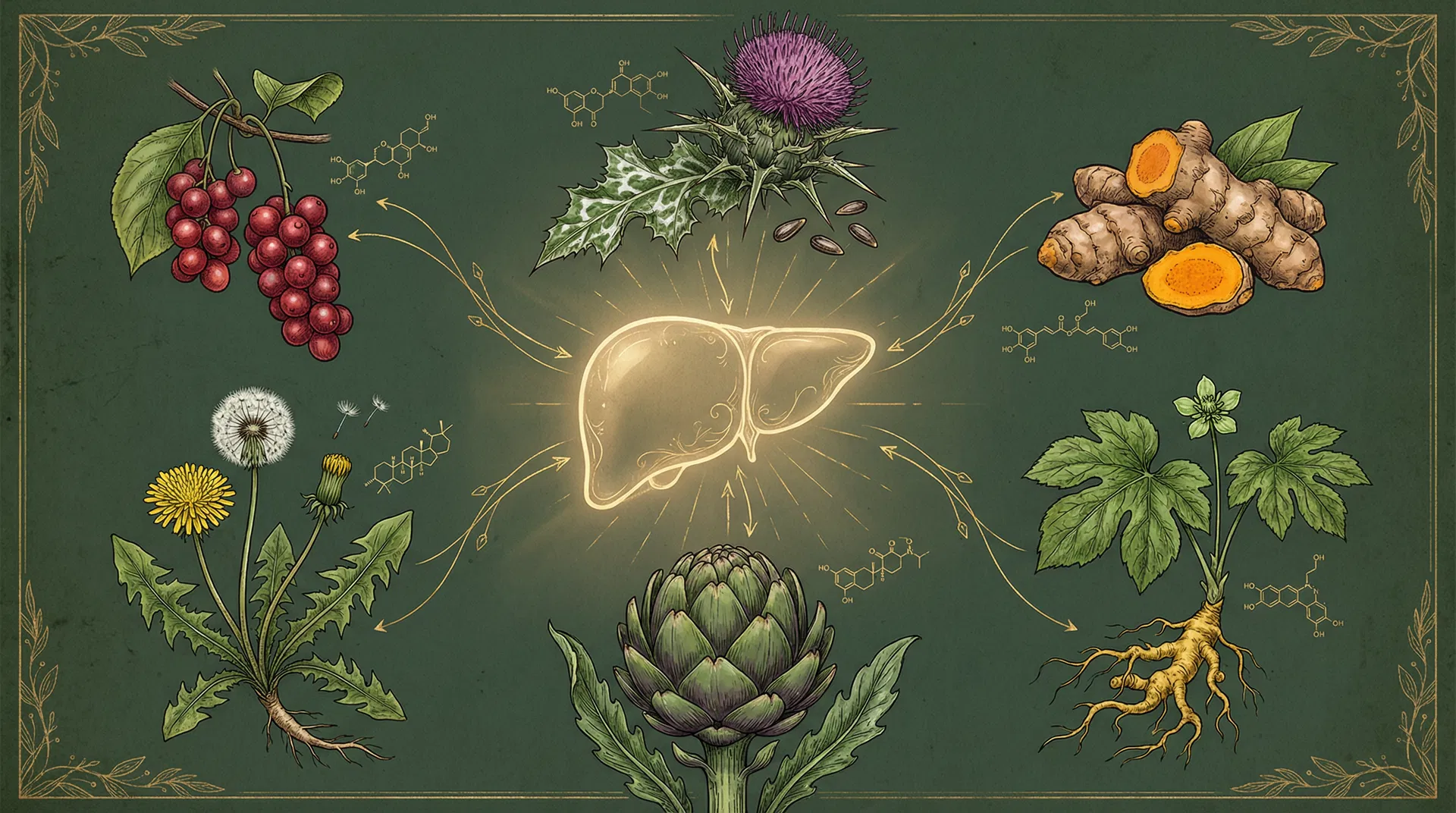 肝臟保健常見哪些草本？從水飛薊到薑黃，6 種護肝草本的科學研究整理 封面圖片