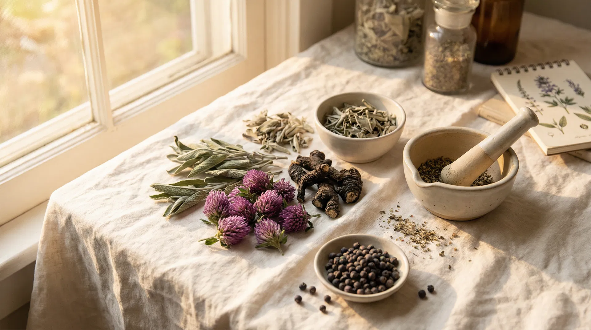 更年期不適怎麼辦？認識 6 種常見草本方向與現代研究整理