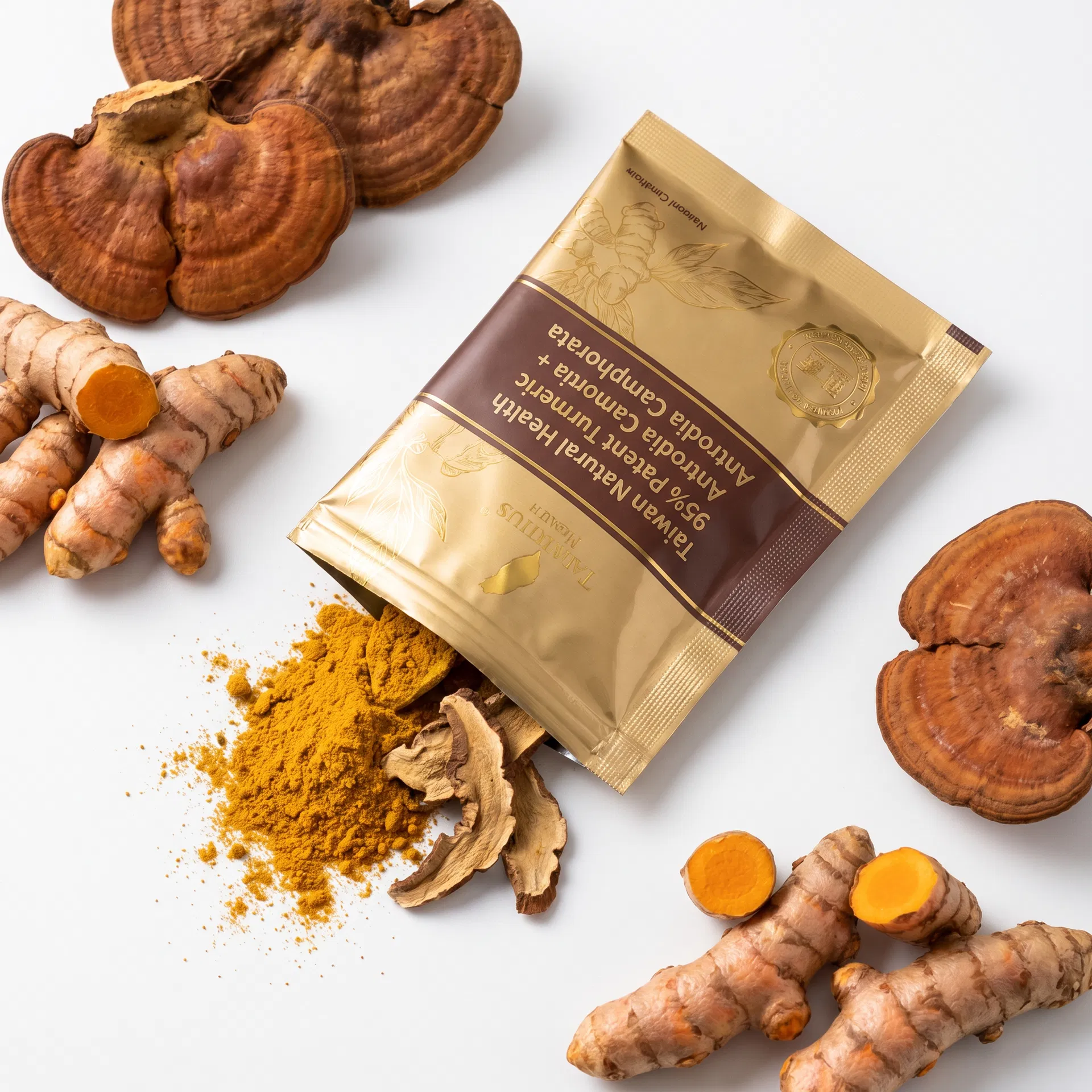 天然保健所 95%專利極致薑黃牛樟芝 (30顆/袋)