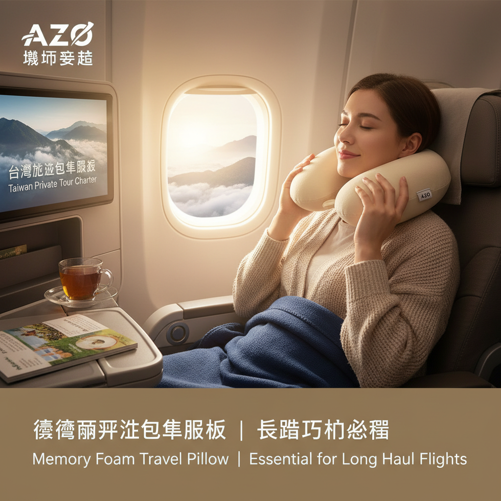 記憶棉飛機頸枕｜長途飛行必備