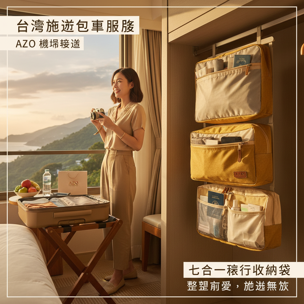 七合一旅行收納袋 吊掛式懸掛收納