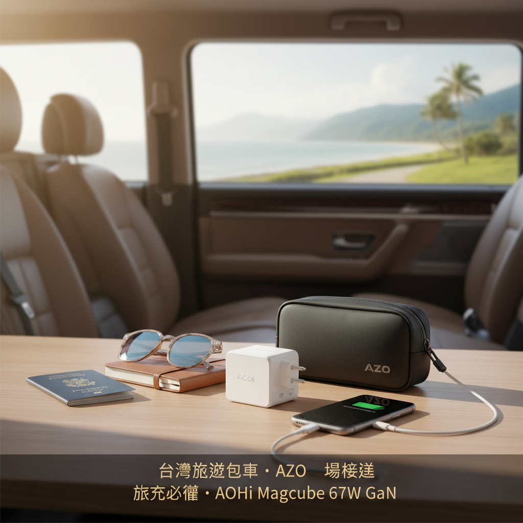 AOHi Magcube 67W 雙口 GaN 折疊充電器