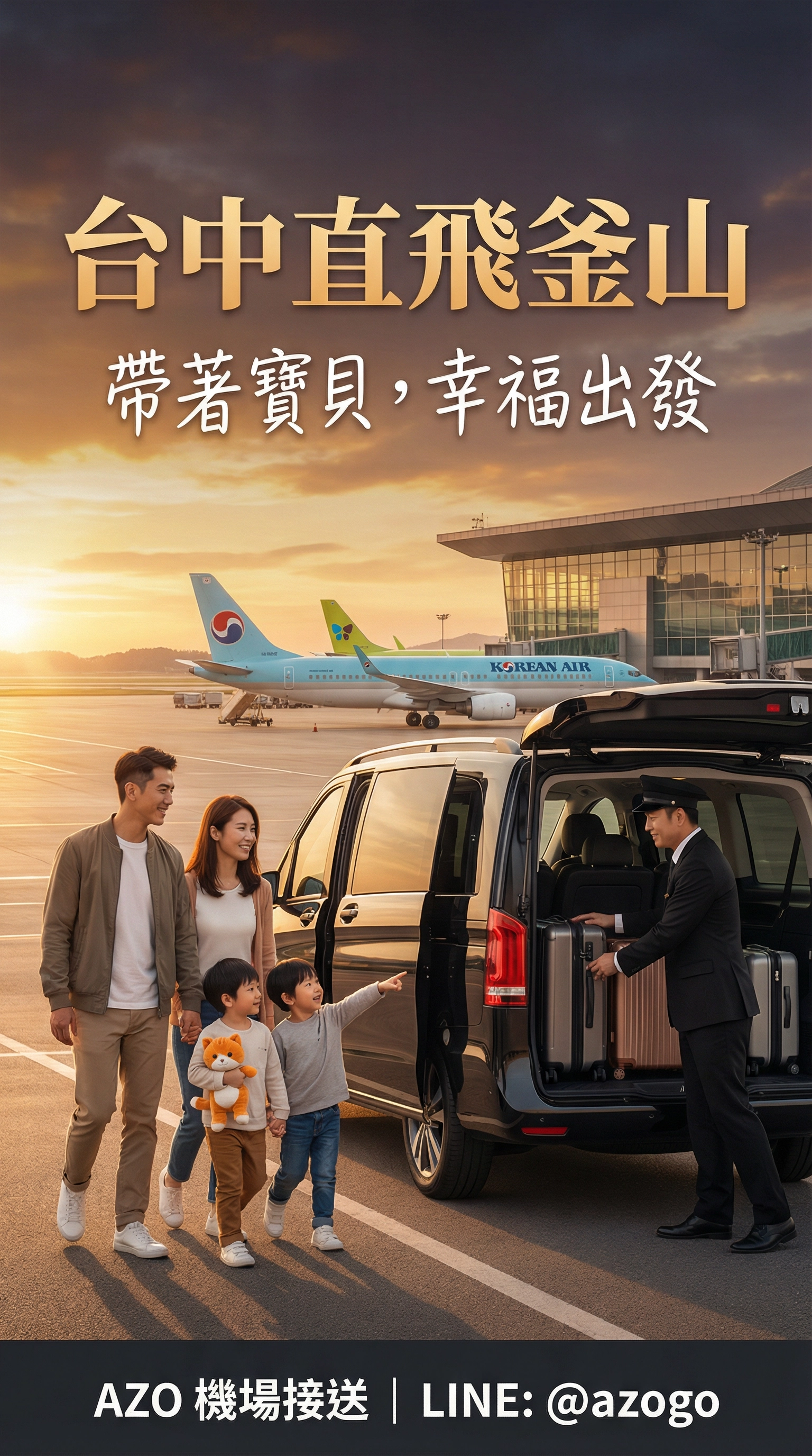 台中直飛釜山｜帶著寶貝衝韓國，AZO 讓「出門」變得很幸福！