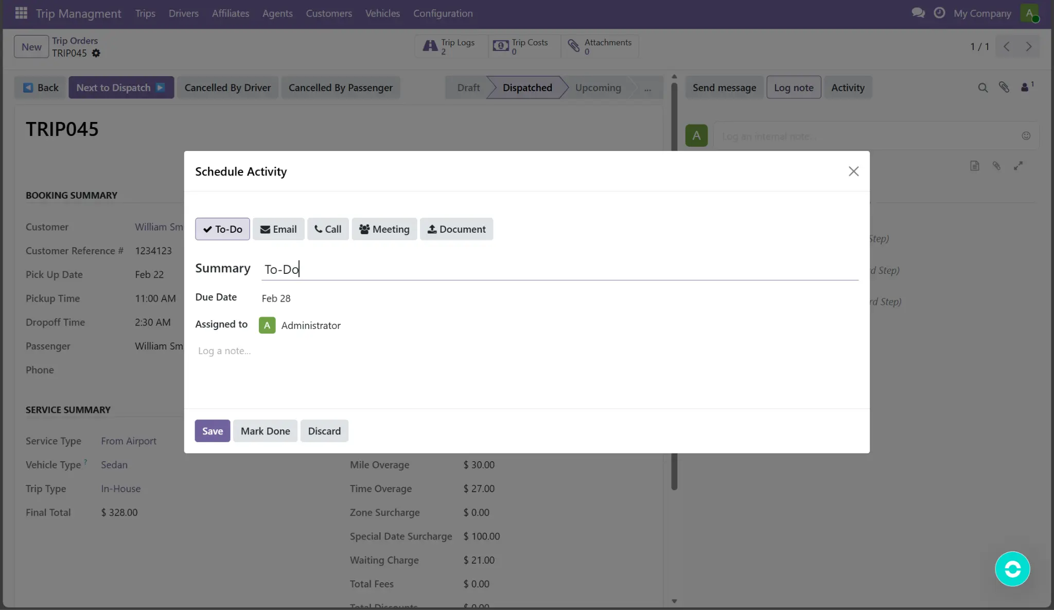 Reservation communication workflows and automated triggers