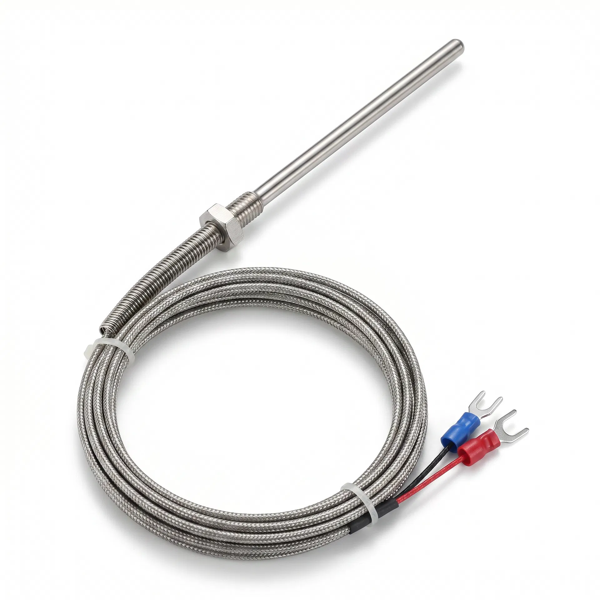 Termopar Tipo K - Rosca Móvel M8 com Mola