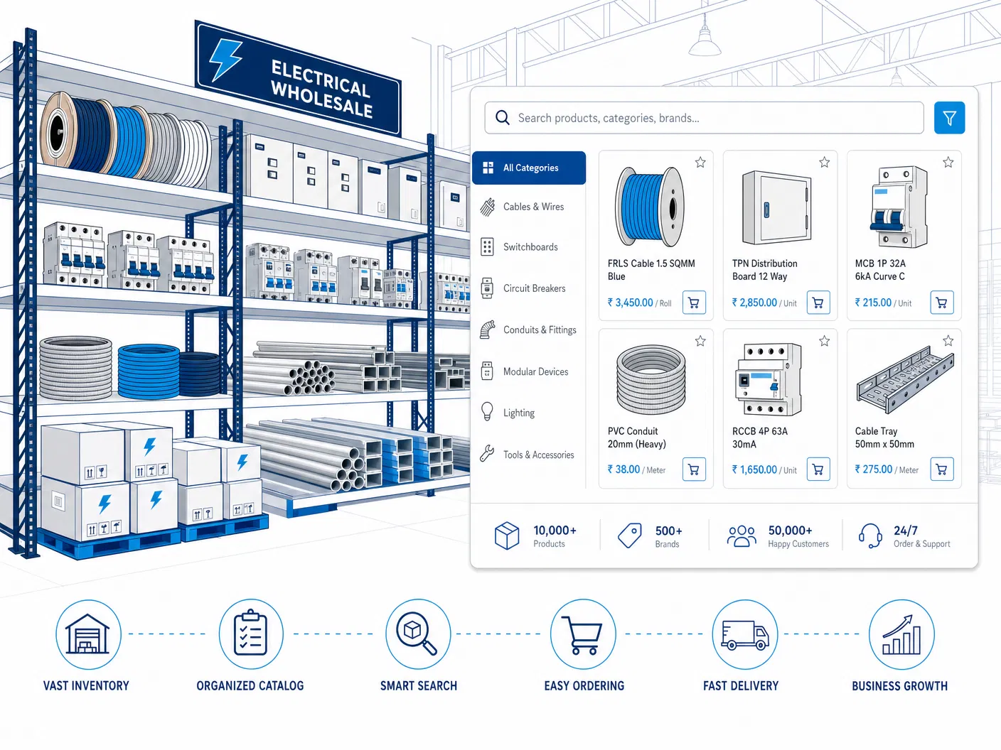 Built for electrical wholesalers