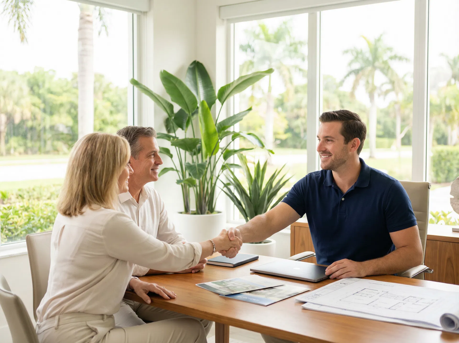 FL Probate Buyer team meeting with clients