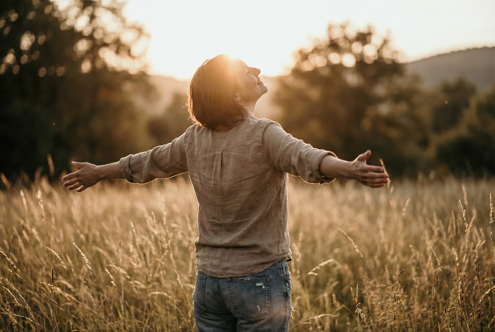 People celebrating baptism in joyful worship