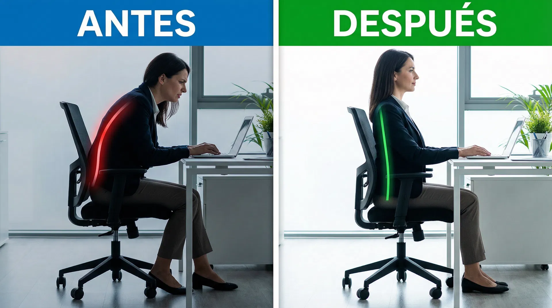 Postura en el Trabajo - Mujer