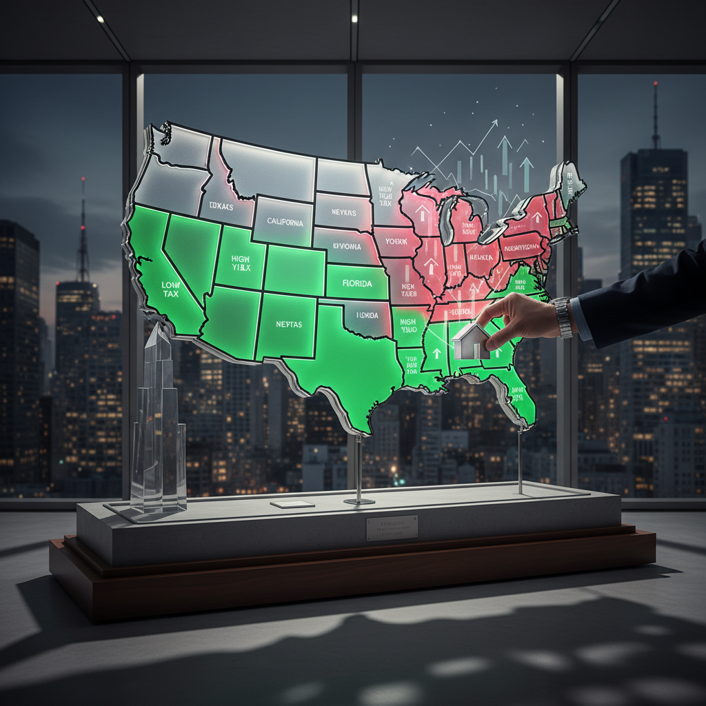Navigating Property Taxes: Strategic Investing in High-Yield vs. Low-Tax States