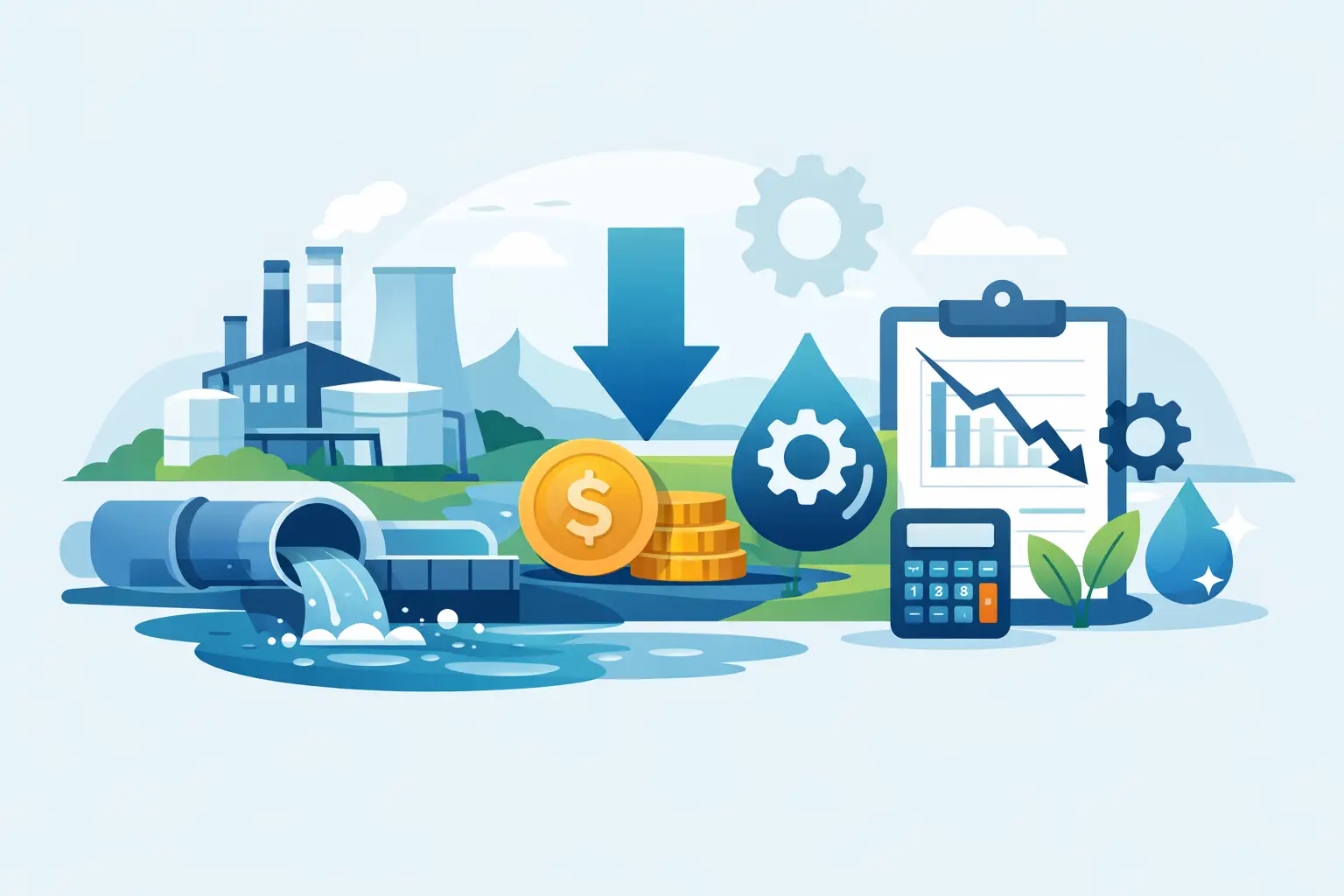 industrial wastewater disposal cost reduction
