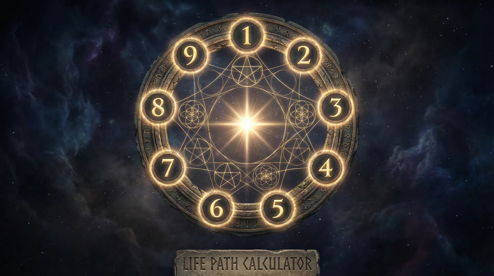 Life Path Number cosmic wheel