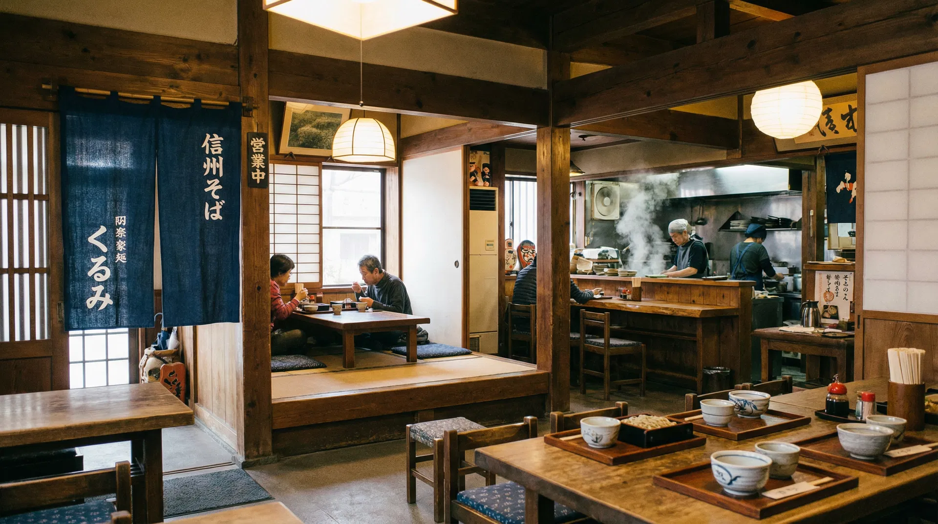 Interior of Soba Kurumi