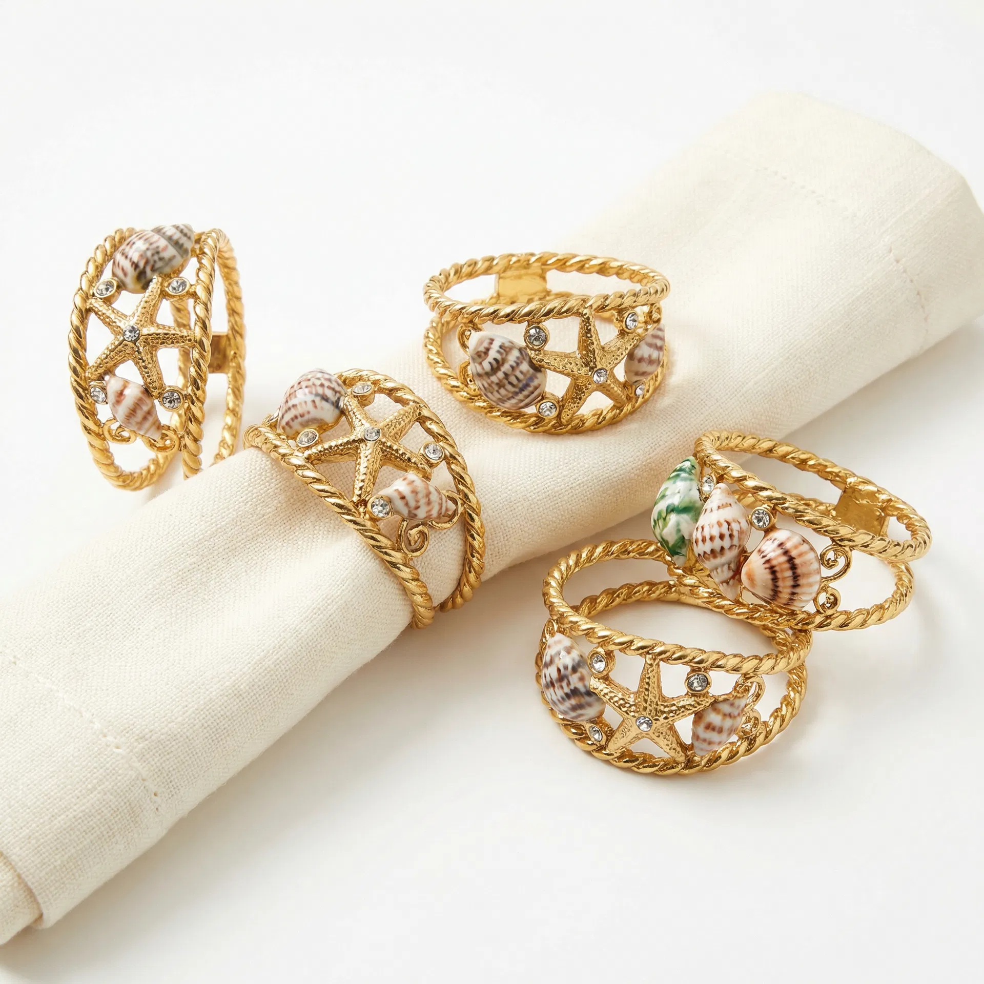 Napkin Rings - Ocean - Ocean collection from iWine decorative tableware