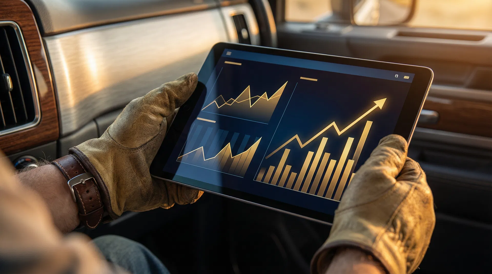 Revenue dashboard showing growth