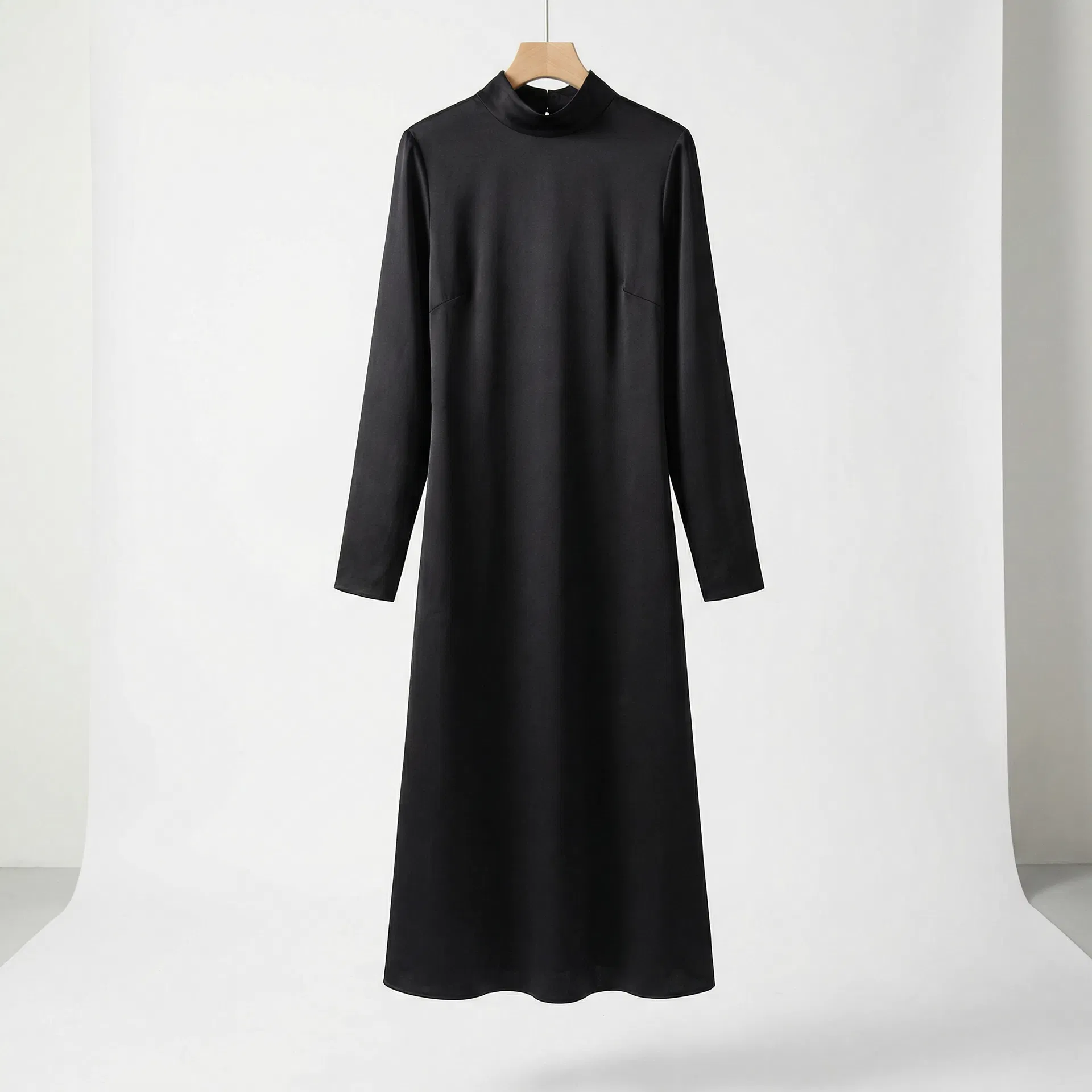 Elegant Black Midi Dress