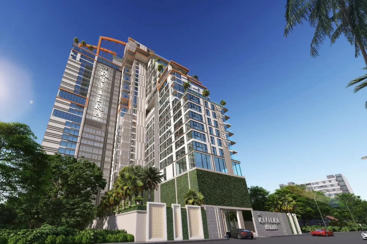 The Riviera Malibu modern living room with stylish furniture