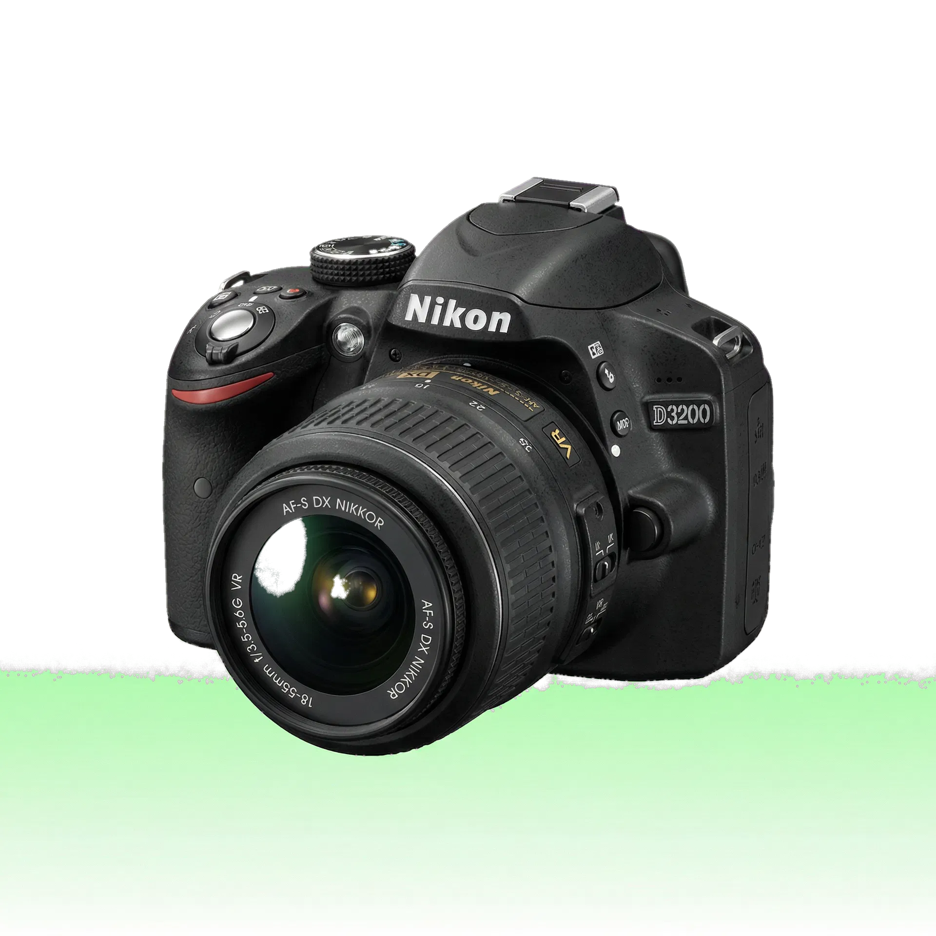 Nikon D3200 front view
