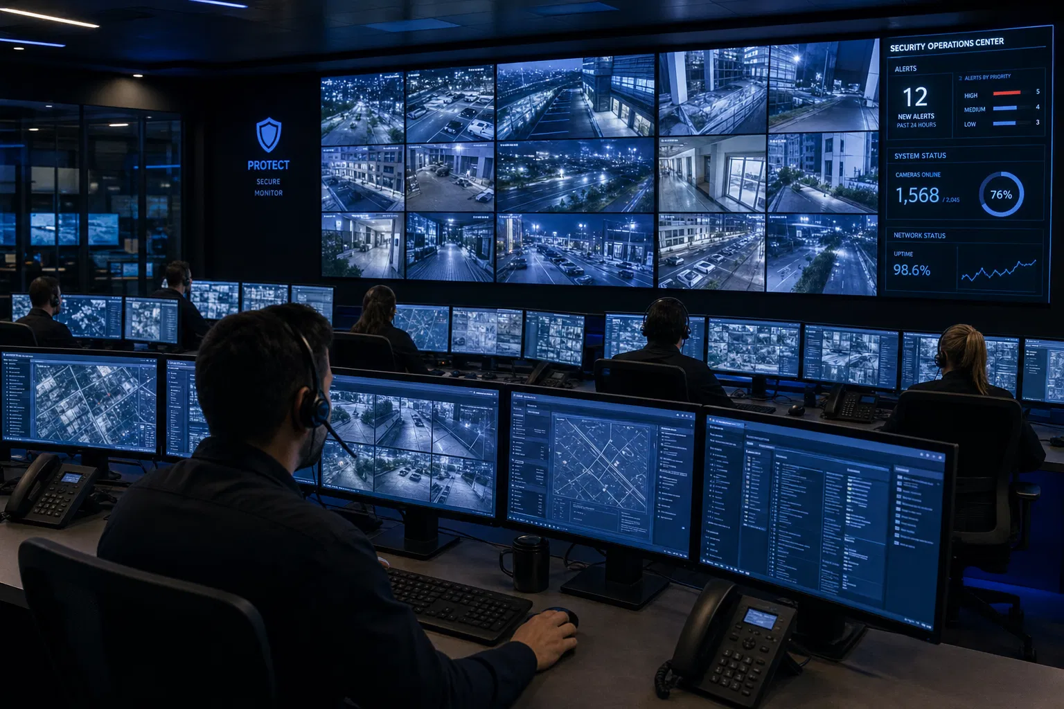 Centre de télésurveillance 24/7