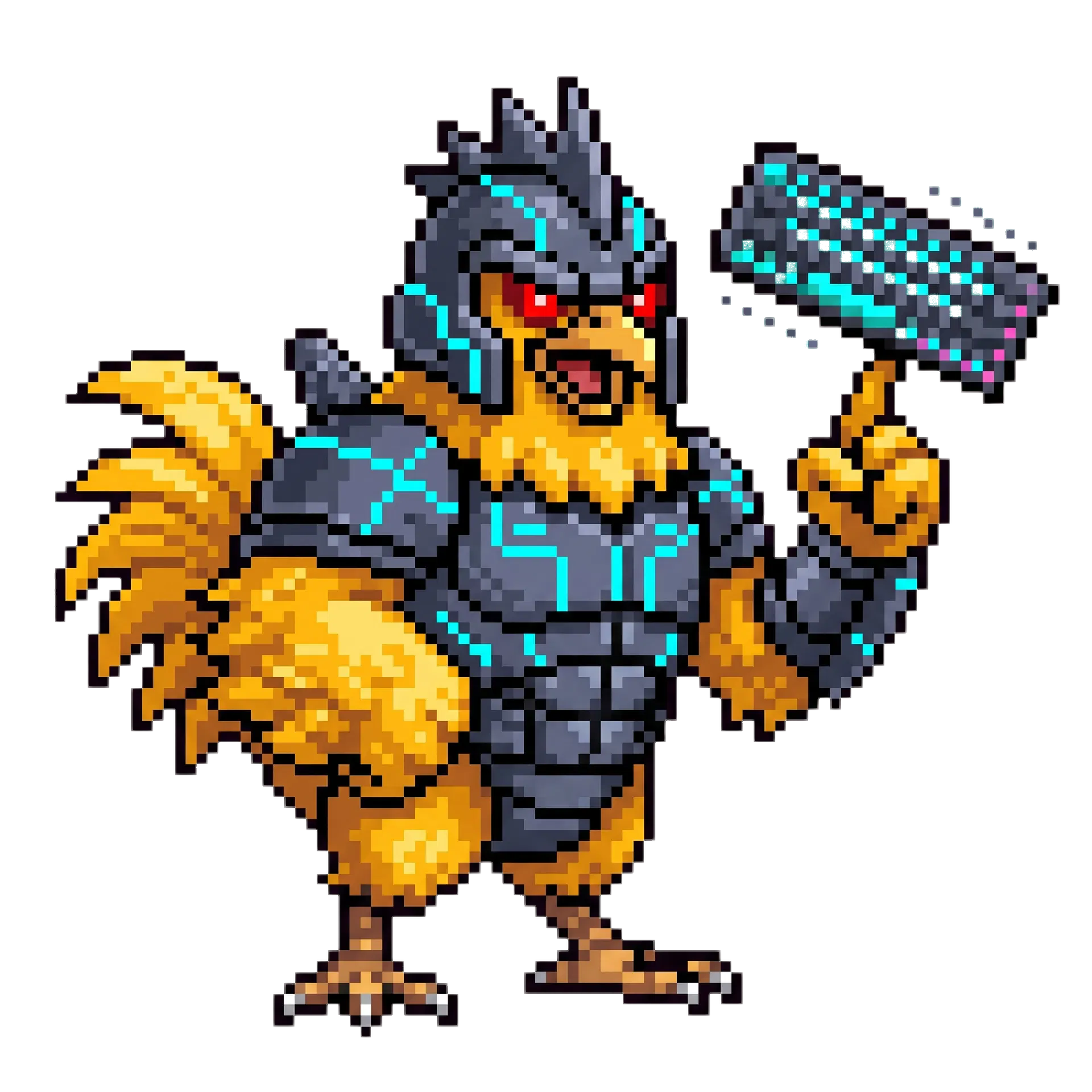 Titan Battle Chicken Mascot