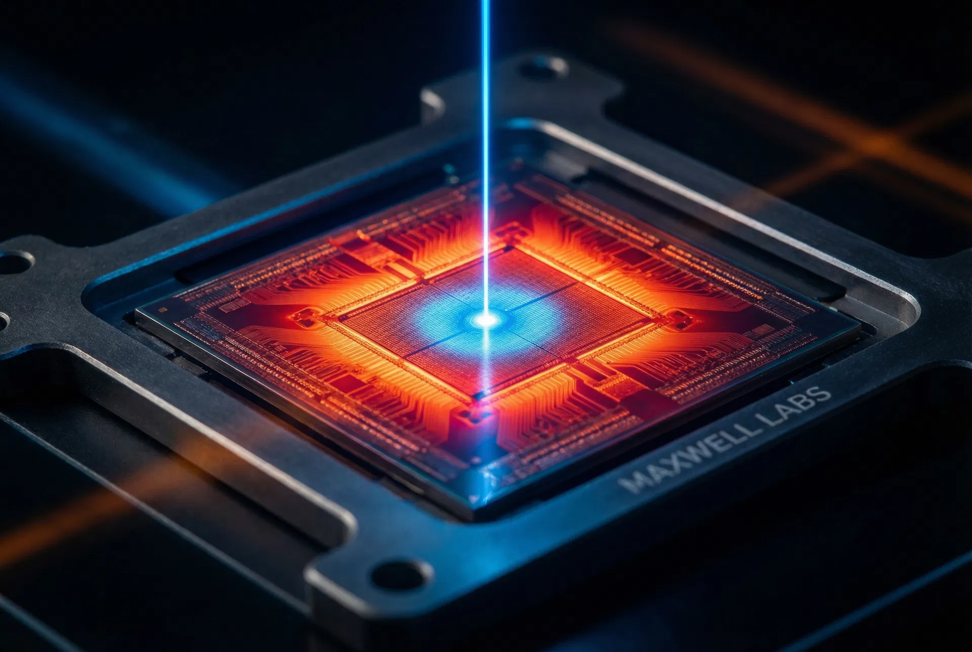 AI chip with photonic cooling laser