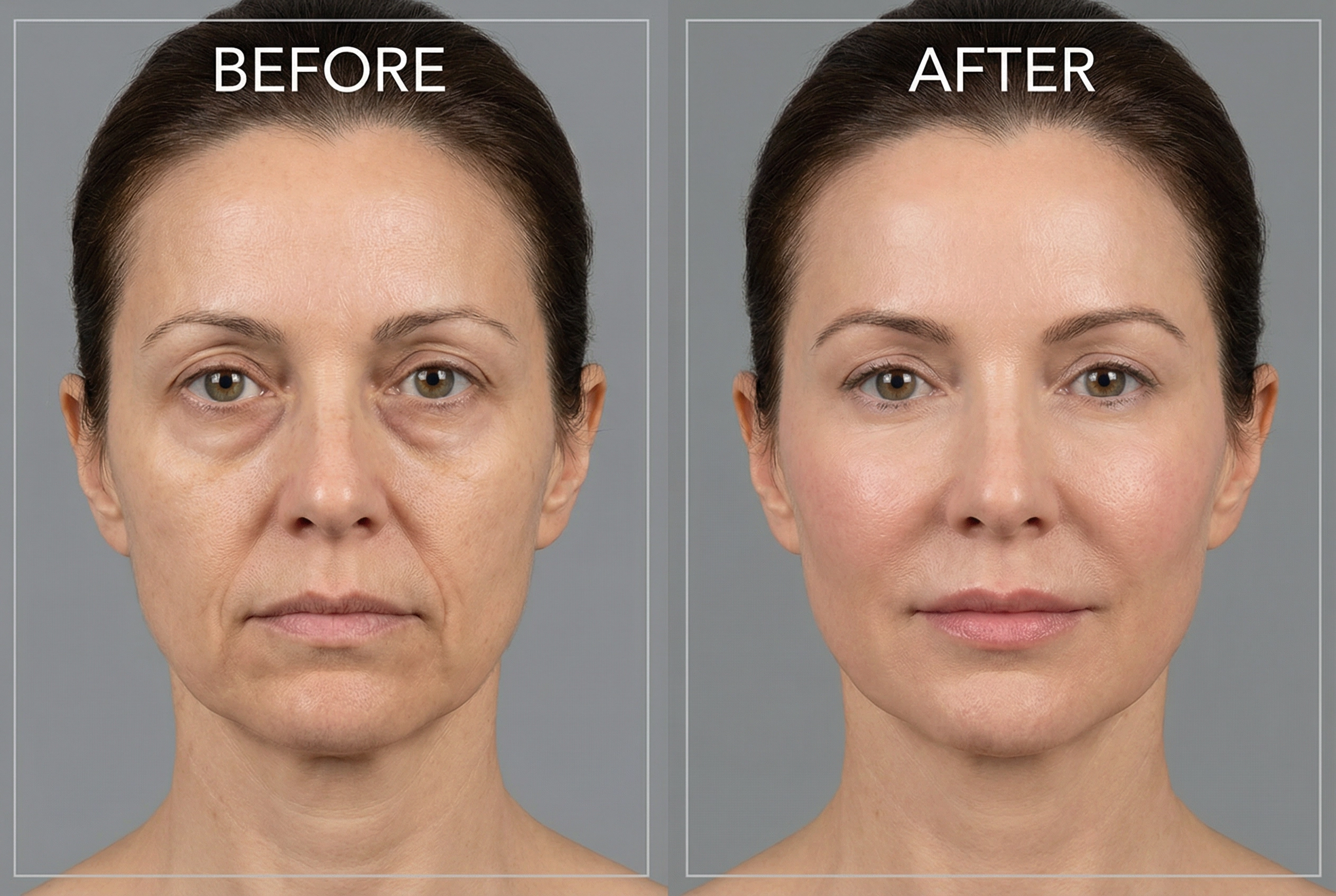 Dermal filler before and after results