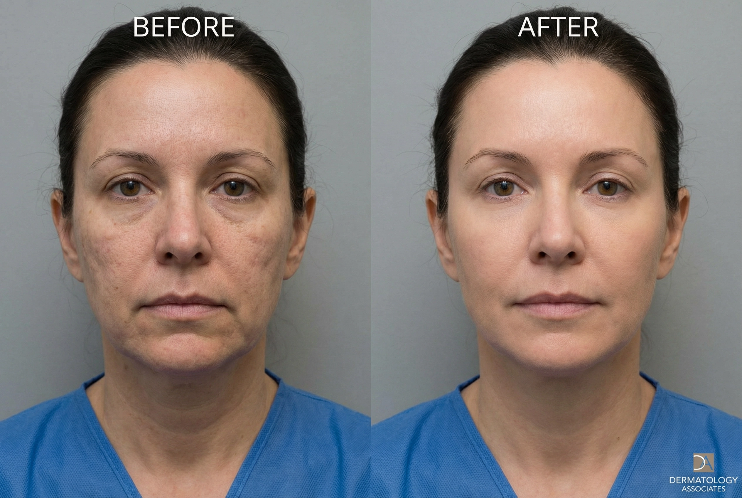 RF Microneedling before and after results