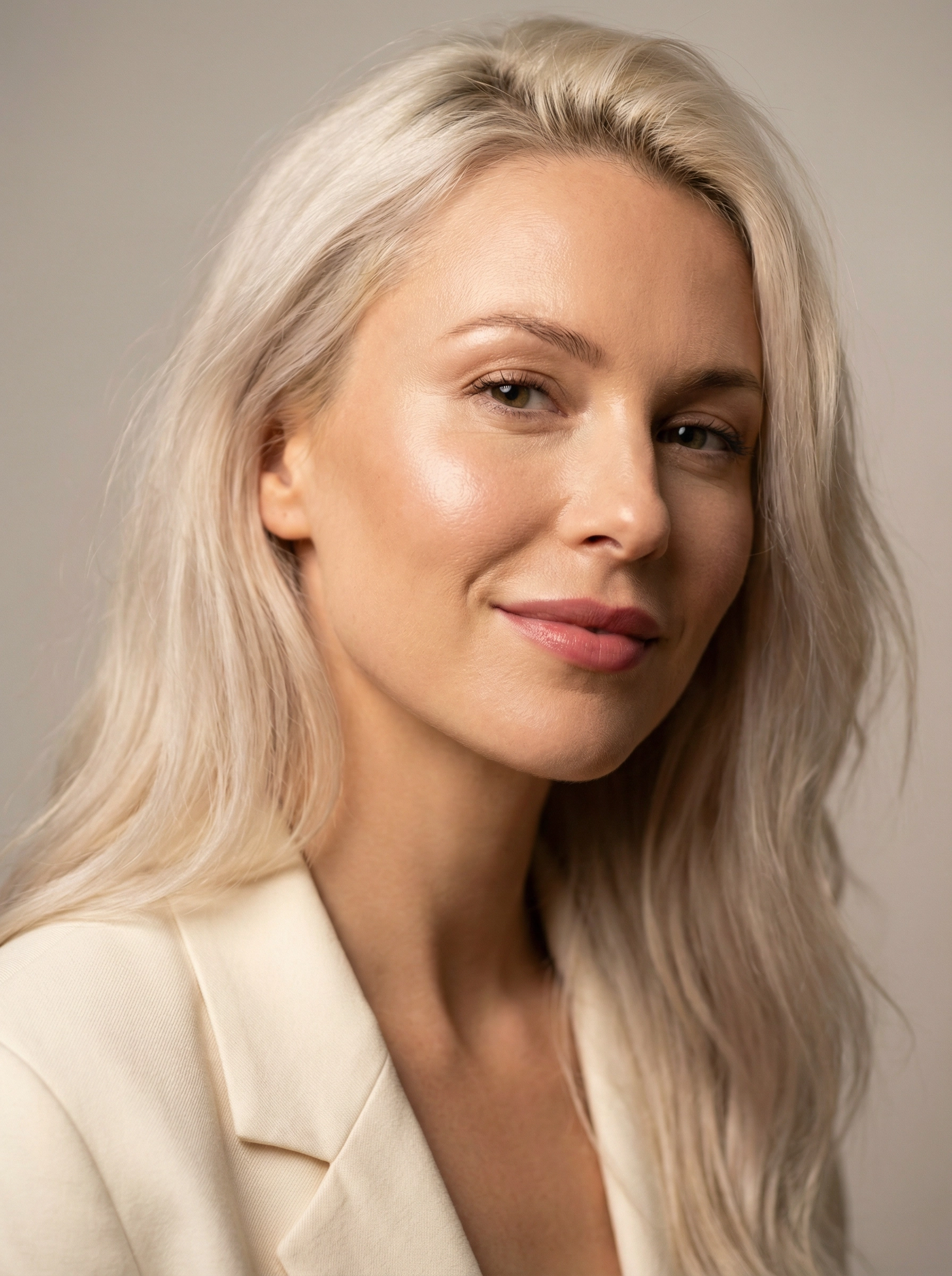 Beautiful woman showcasing results of dermal filler treatment at Lakewood Med Spa Dallas