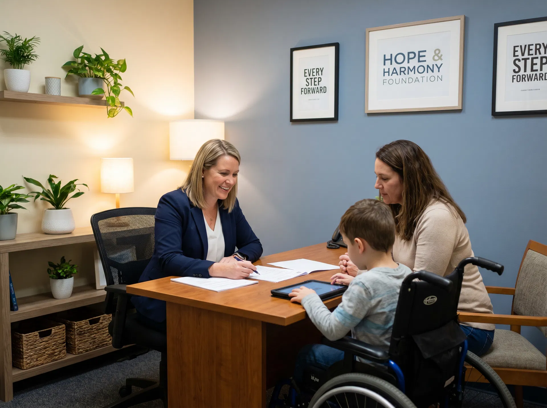 Support coordinator meeting with family