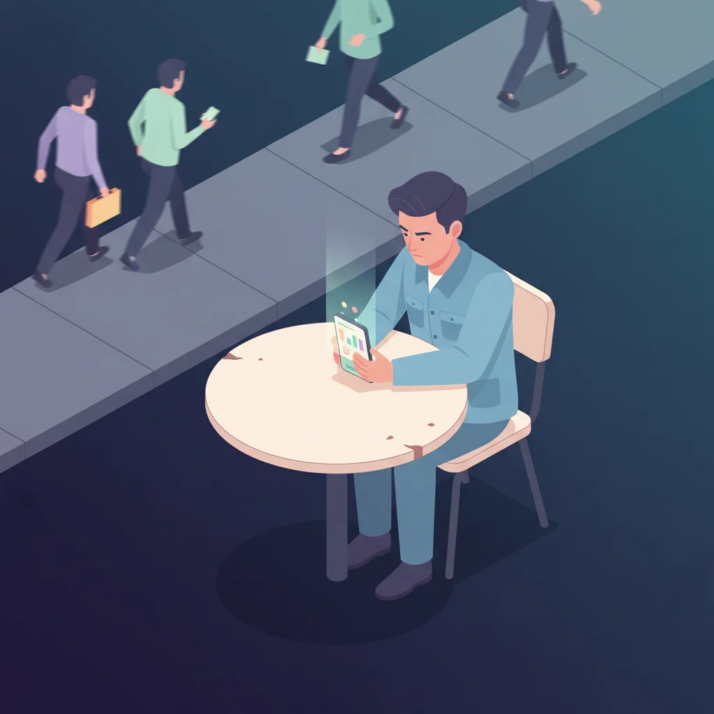 Digital Banking Detox: Reclaiming Financial Autonomy from Algorithms - Banking illustration for One Percent Finance