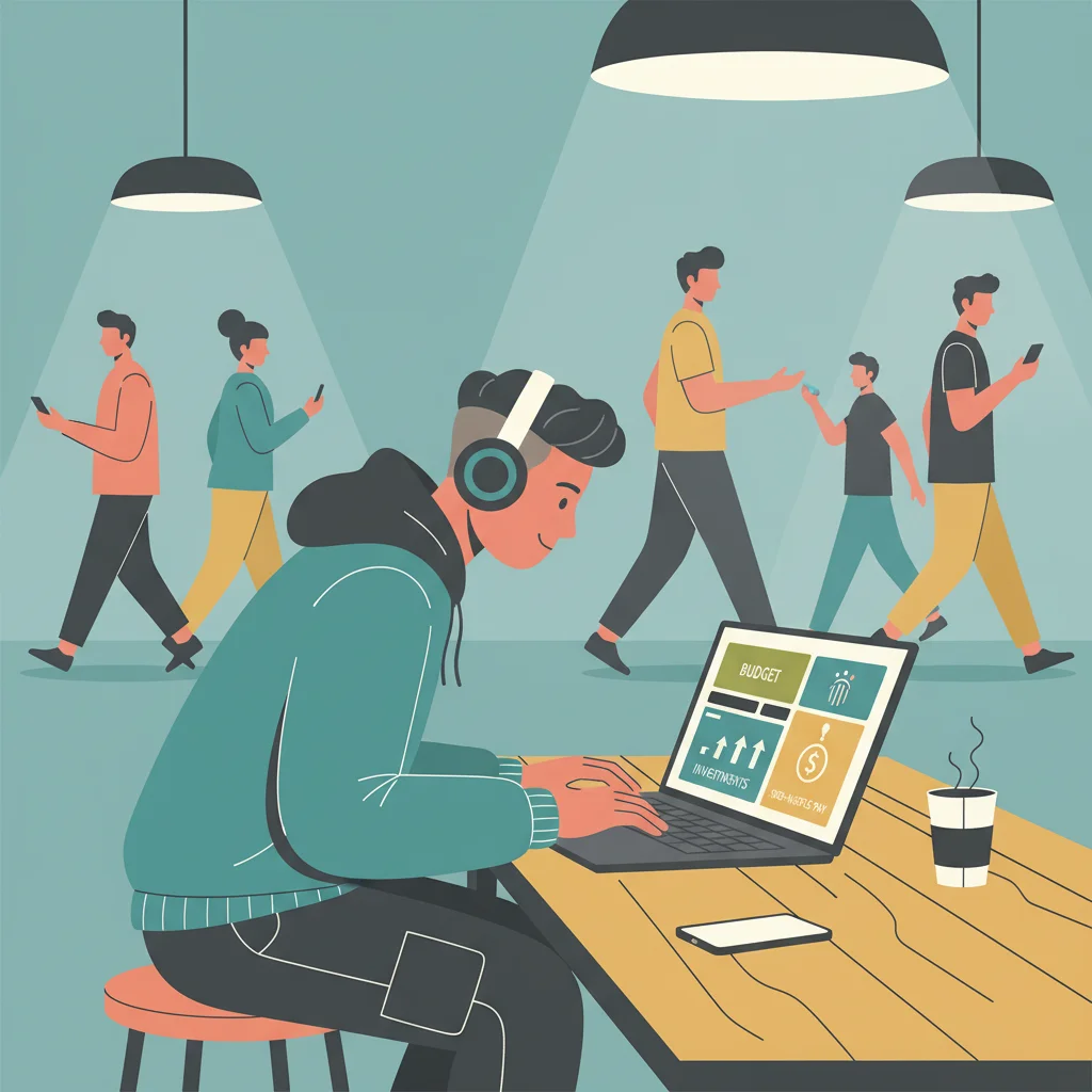 Gen Z & Alpha: Building Your Own Bank with Personalized Financial API Stacks - Banking illustration for One Percent Finance