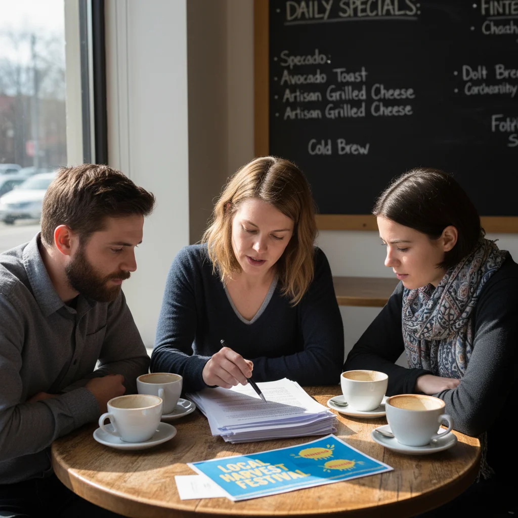 Hyper-Local Investment Circles: Funding Community Ventures - Investing illustration for One Percent Finance
