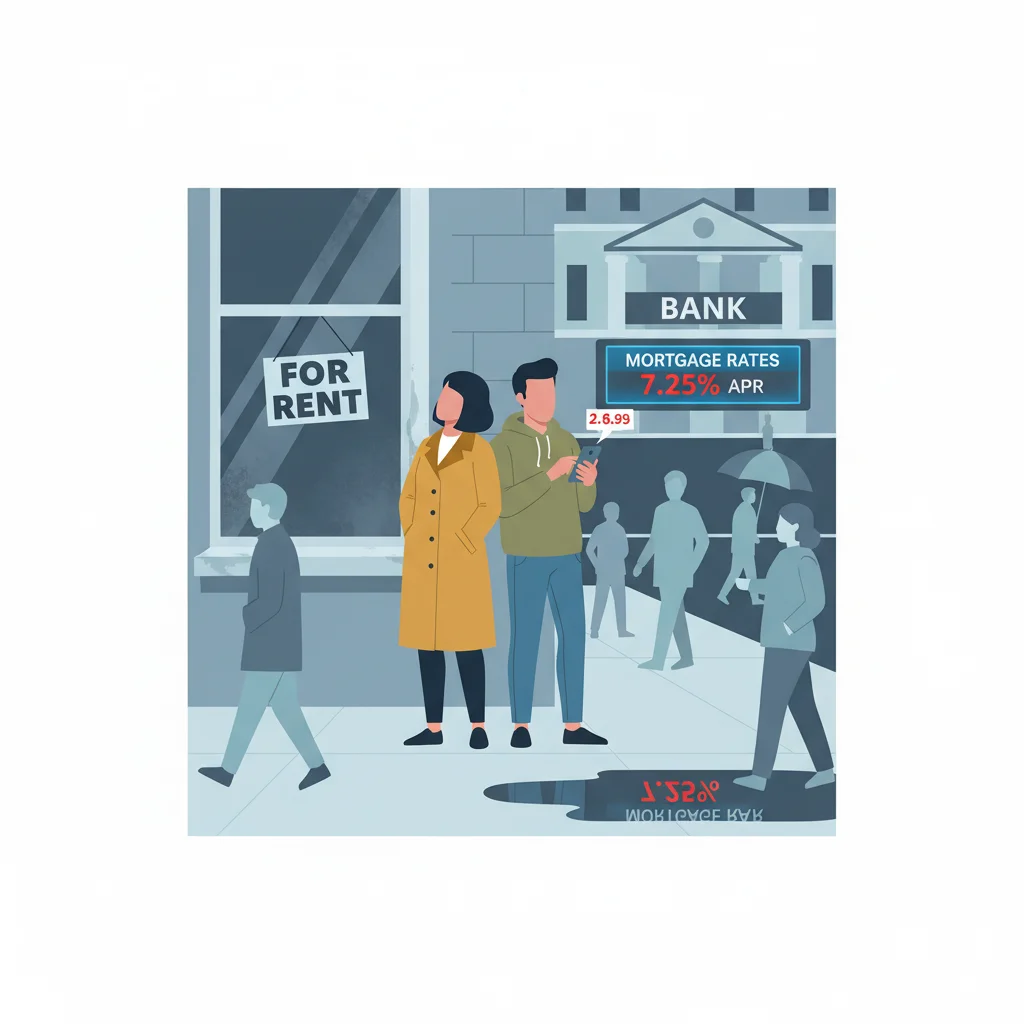 Rent vs. Buy: Navigating Homeownership in Today's High-Cost Market - Personal Finance illustration for One Percent Finance