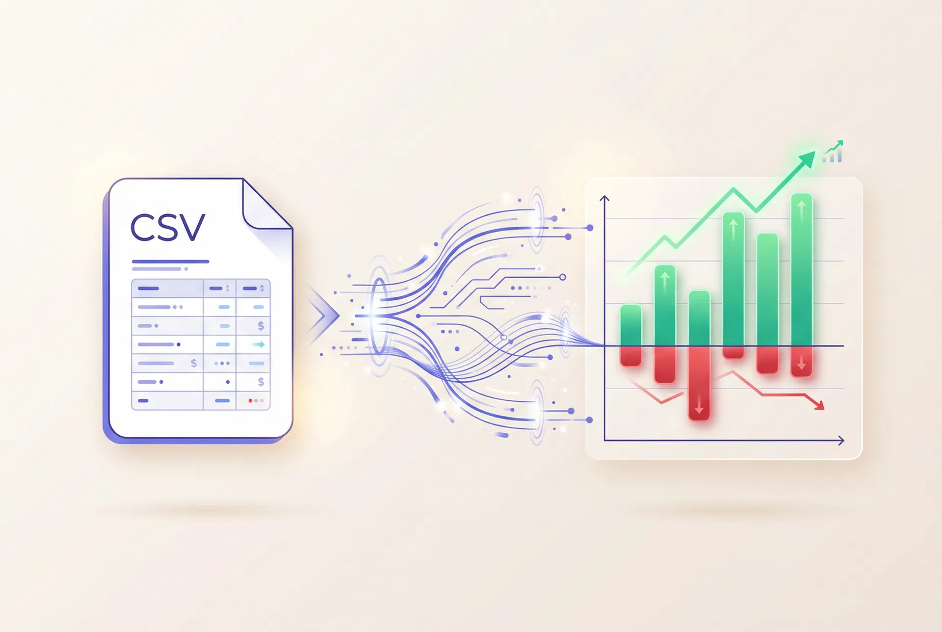CSV to profit chart transformation