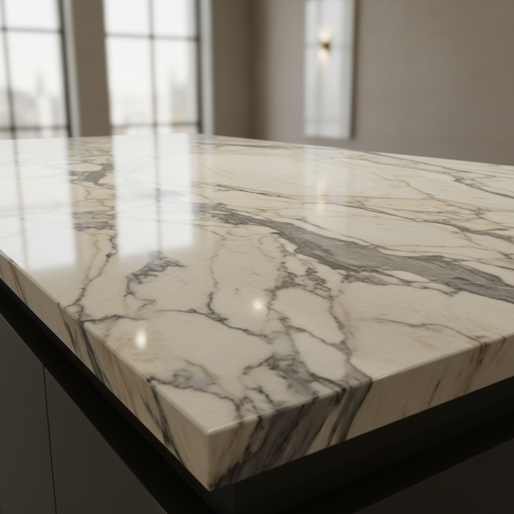 ตัวอย่างพื้นผิวหินอ่อนแกรนิตโตที่มีลวดลายสวยงาม