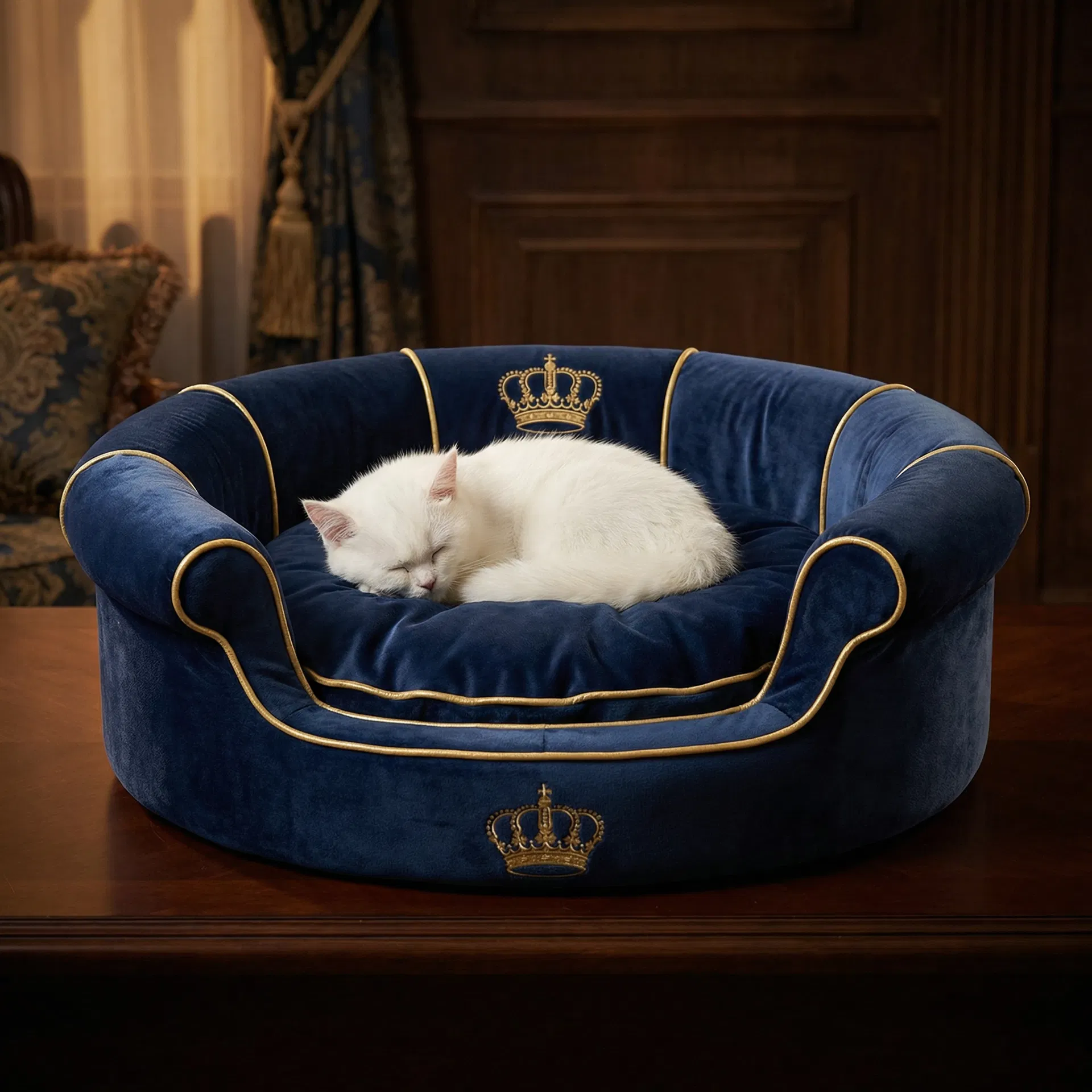 Royal Velvet Pet Throne