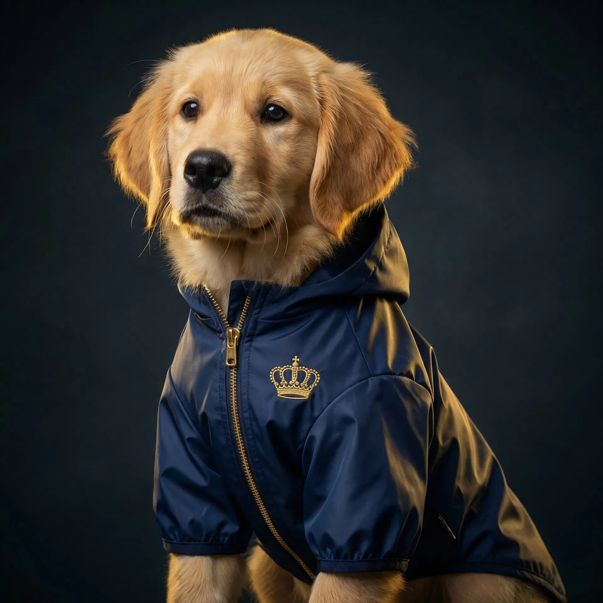 Crown Emblem Dog Raincoat