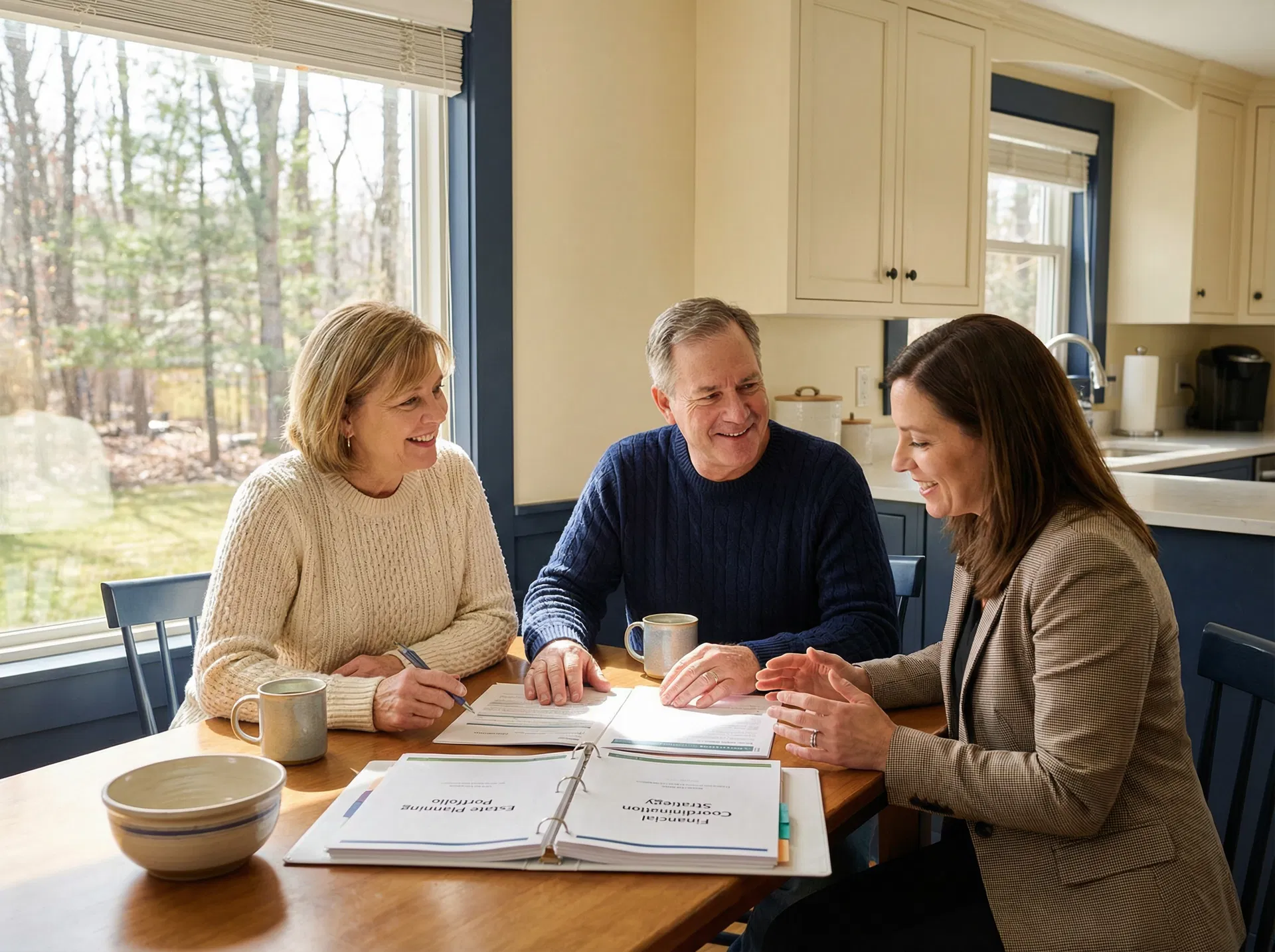 Family meeting with financial advisor