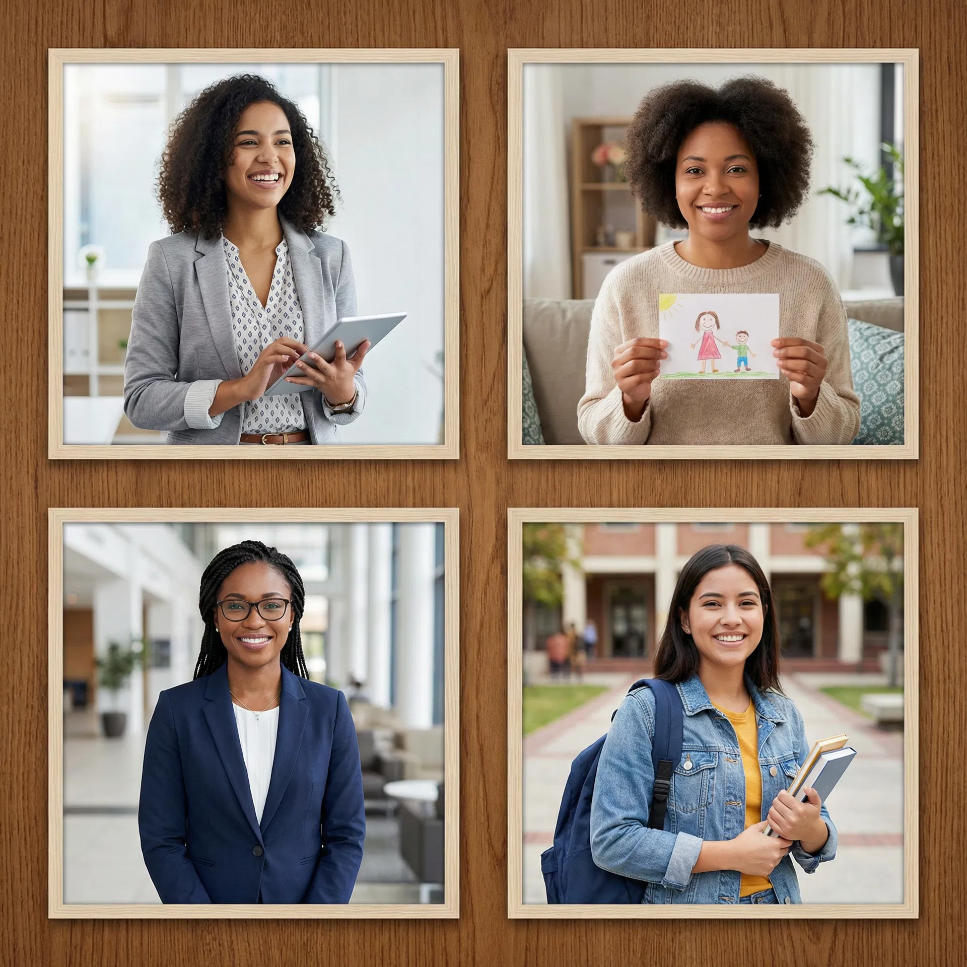 Diverse women testimonials