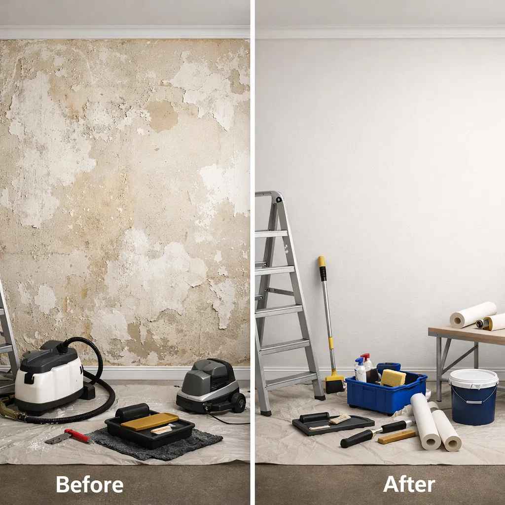 Wallpaper Removal & Wall Preparation