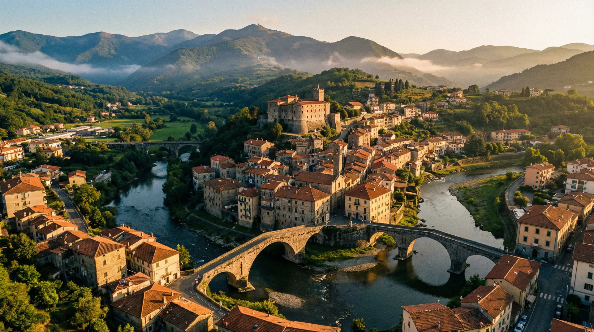Pontremoli aerial view