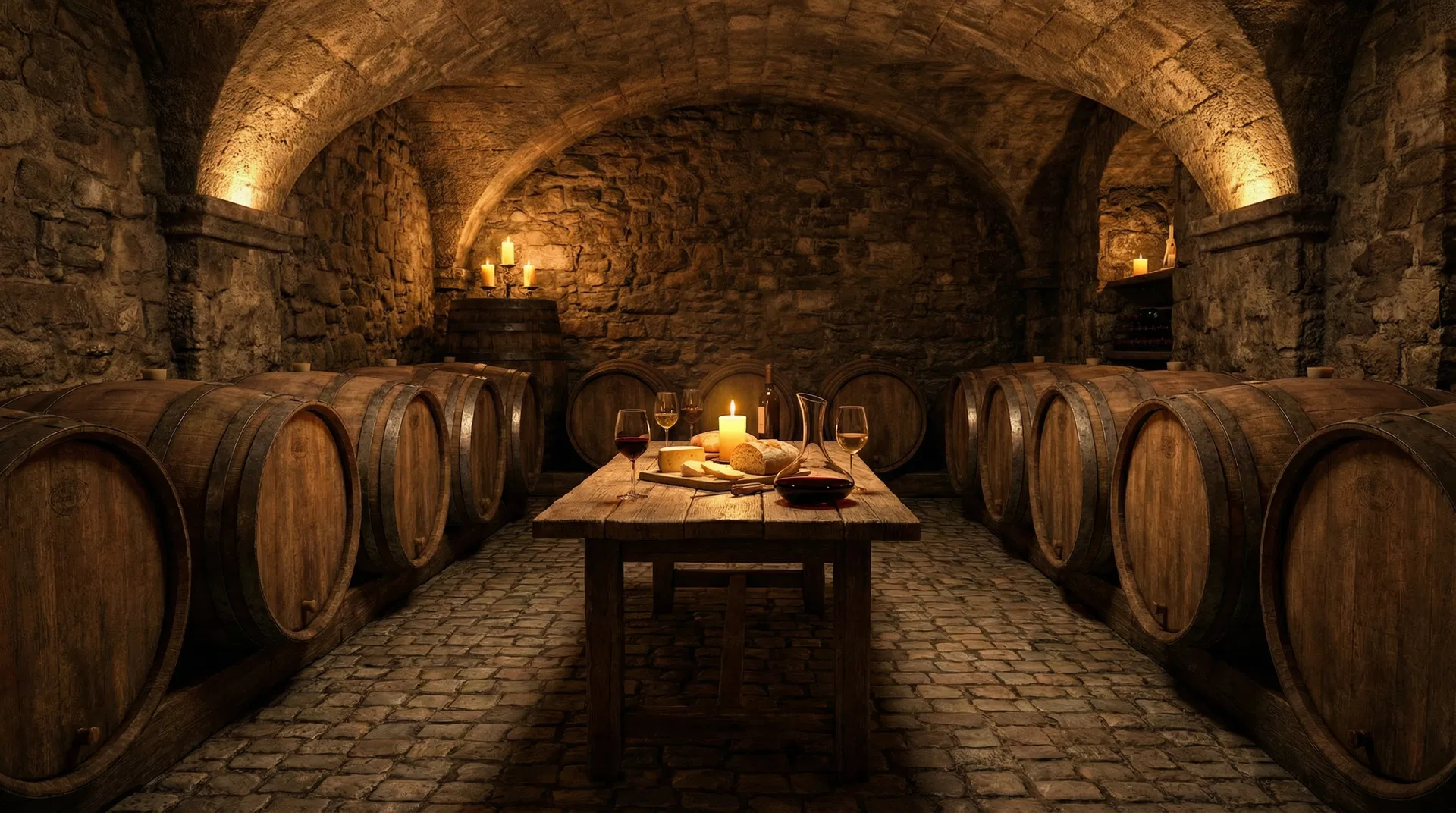 Traditional wine cellar
