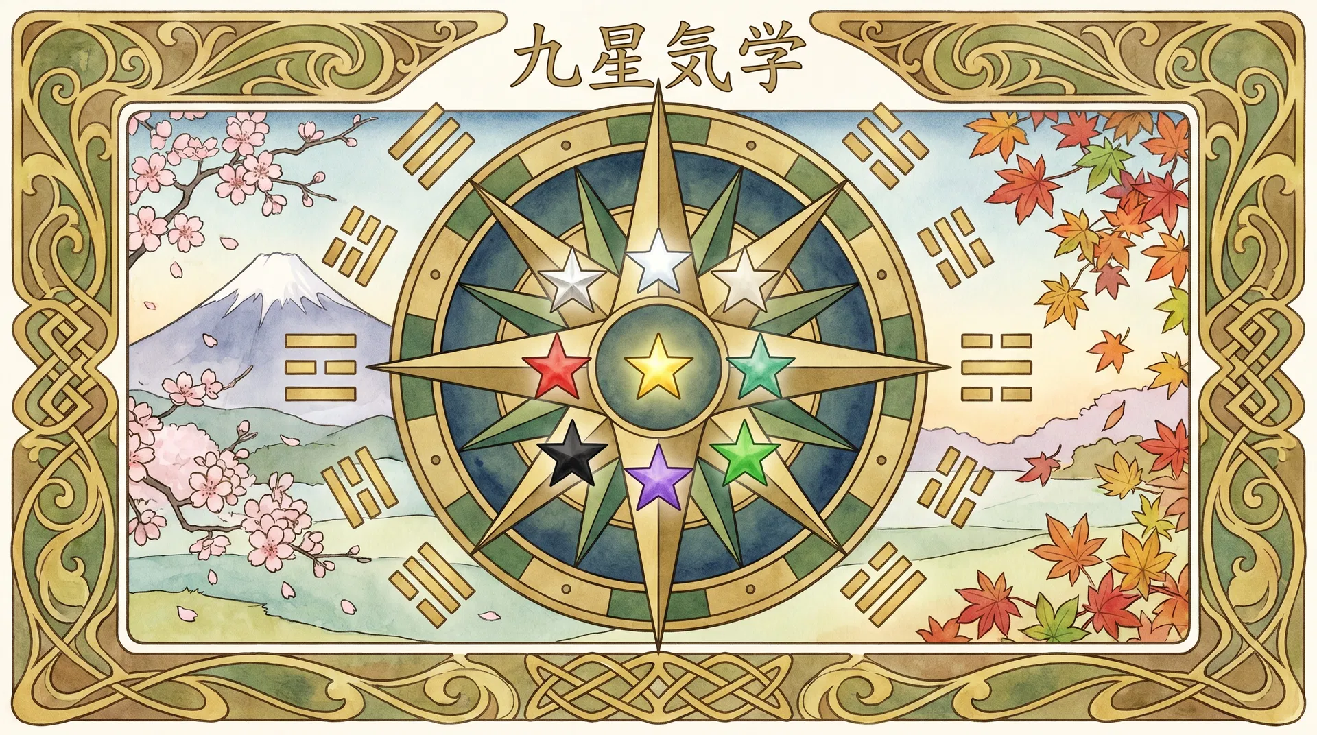 九星気学入門：9つの星が示す、方位と運気の流れ